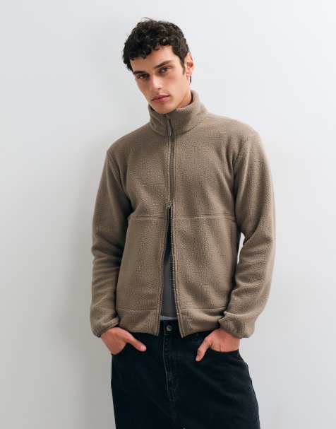 ONLY & SONS polaire à col montant beige clair - view 1