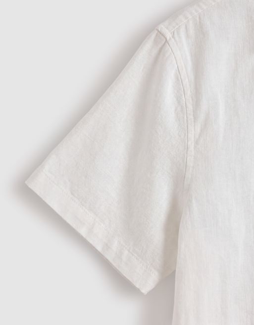 Only & Sons - Polo décontracté en lin mélangé - Crème, 9 de 9