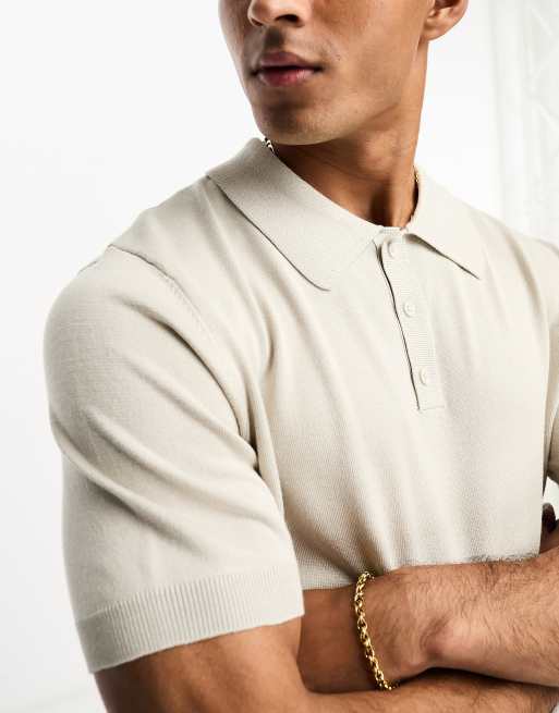 Only & Sons - Polo en maille - Beige, 2 de 4