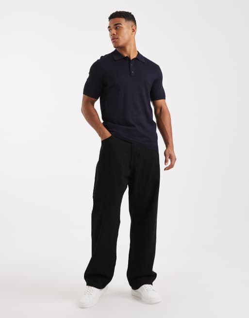 Only & Sons - Polo en maille - Bleu marine, 2 de 5