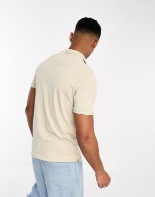 Only & Sons Polo In Neutral