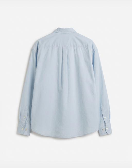 Only & Sons - Poplin overhemd van katoen met lange mouwen in lichtblauw, 7 van 7