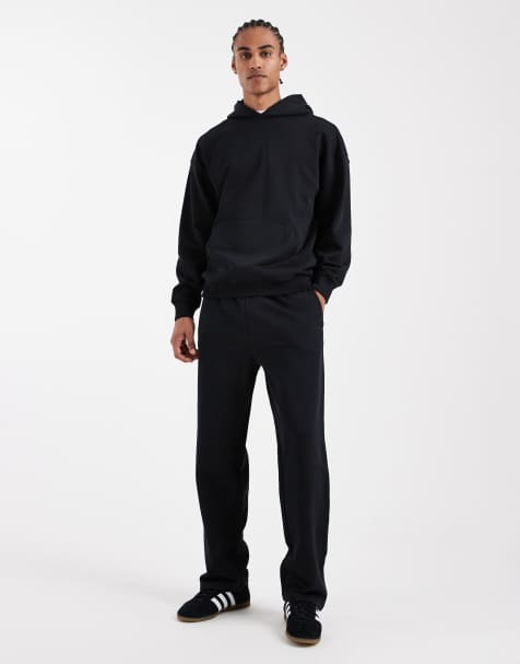 ONLY & SONS premium 400gsm heavyweight 3 part co-ord in black - view 1