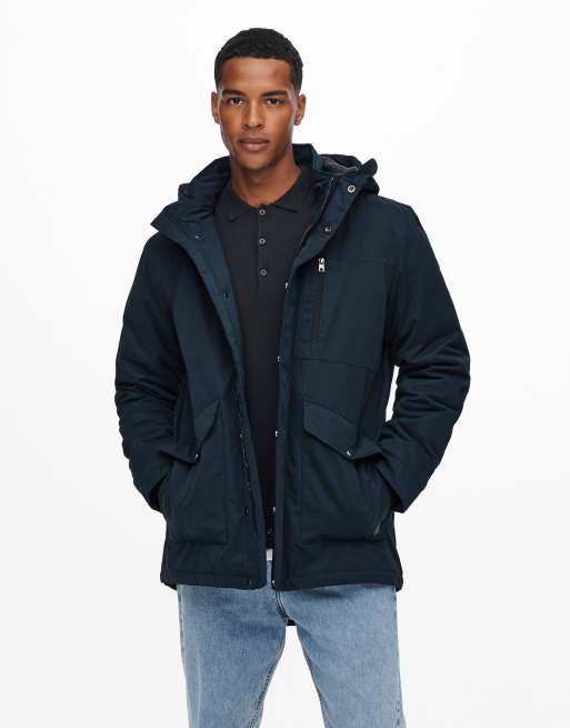 Asos padded parka sale