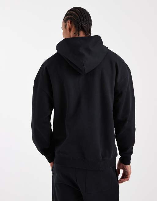 ONLY & SONS - Premium - Sort oversized hættetrøje i kraftigt 400 gsm-stof - Del af sæt, 3 af 5