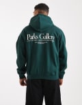 [ONLY & SONS] ONLY & SONS printed hoodie in dark green 2XL Pine grove