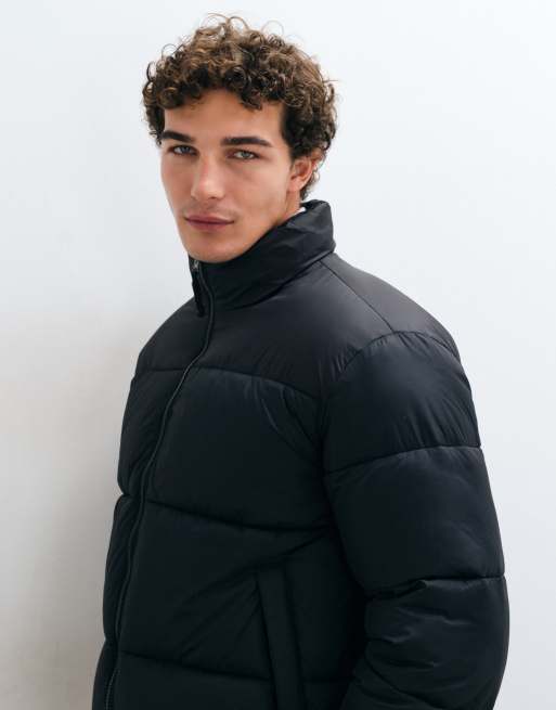 ONLY & SONS puffer jacket in black, 4 of 5