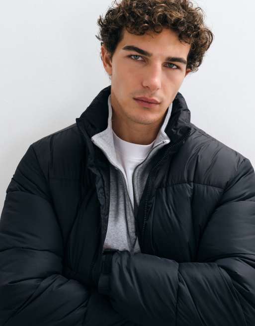 ONLY & SONS puffer jacket in black, 5 of 5