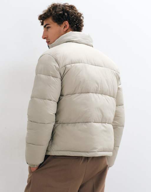 ONLY & SONS puffer jacket in cream, 2 of 5