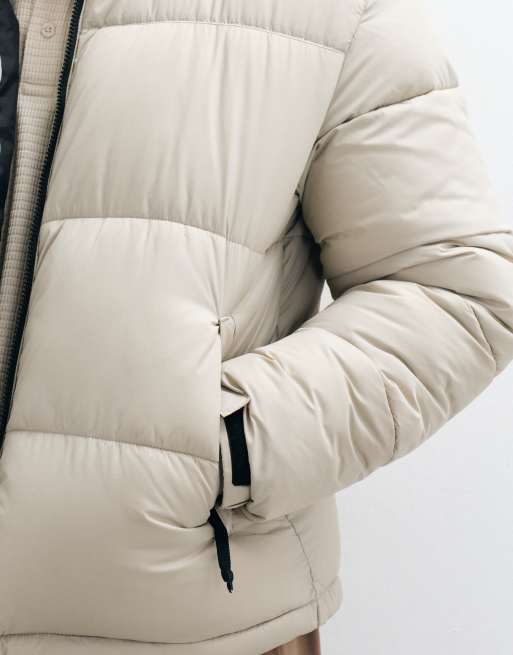 ONLY & SONS puffer jacket in cream, 3 of 5