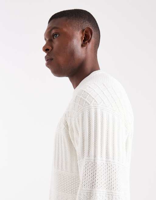 ONLY & SONS - Pull en maille texturée - Crème , 4 de 5
