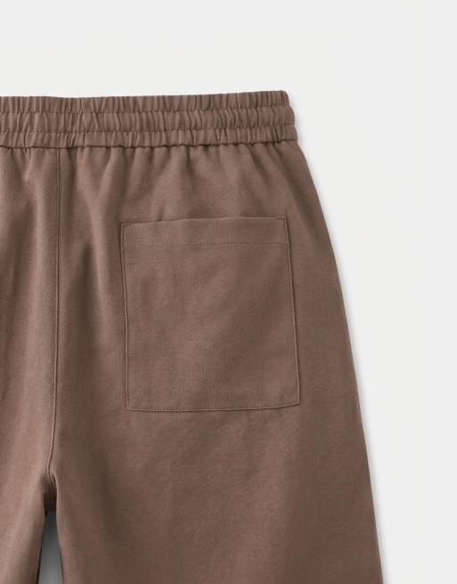 ONLY & SONS pull-on shorts med plisseringer i lysebrun, 10 af 10