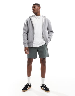 Only & Sons Pull On Twill Shorts In Green
