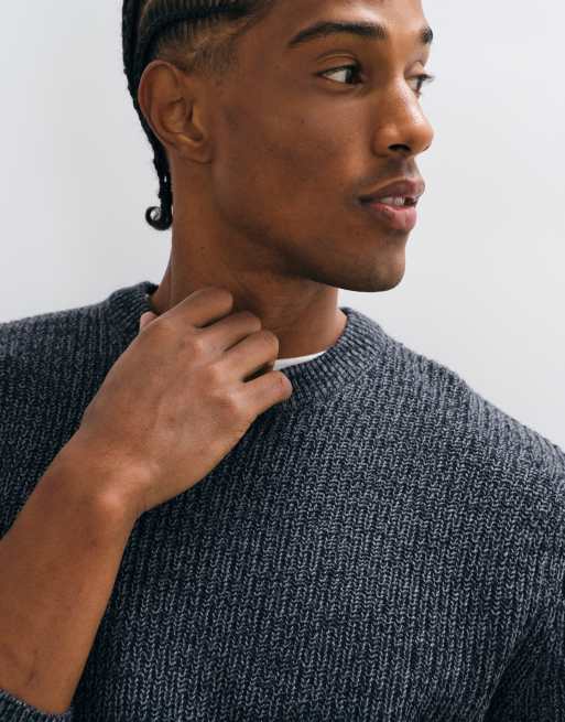 ONLY & SONS pull ras de cou bleu vintage, 5 de 5