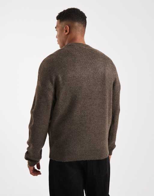 ONLY & SONS - Pull ras de cou en maille douce à manches longues - Marron foncé, 3 de 5