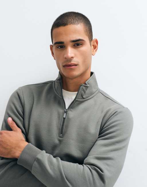 ONLY & SONS - Pull zippé - Vert sauge foncé, 2 de 5
