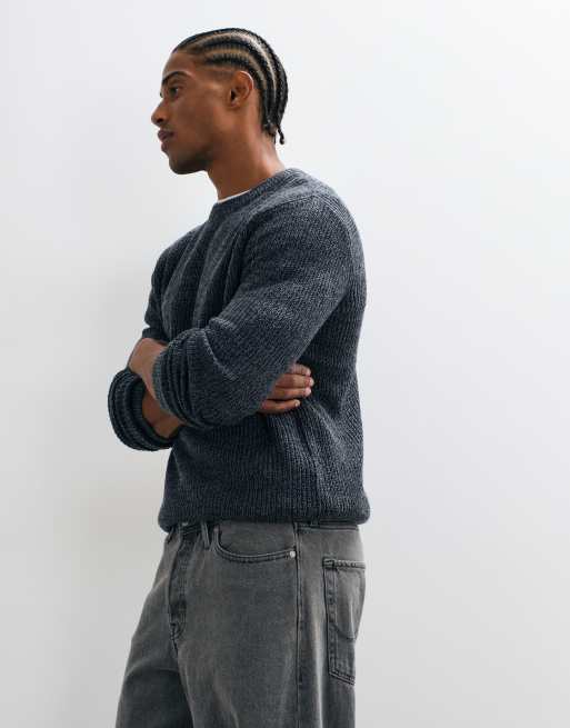 ONLY & SONS Pullover mit Rundhalsausschnitt in Vintage-Blau, 3 von 5