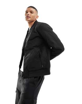 ONLY & SONS ONLY & SONS quilted bomber jacket in black