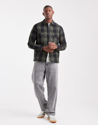 Only & Sons Quilted Jacket In Green
