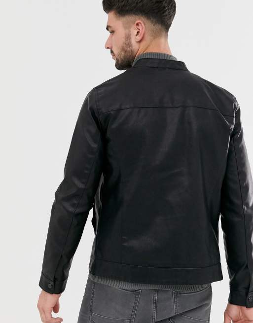 Only & Sons – Racerjacke aus Kunstleder, 2 von 4