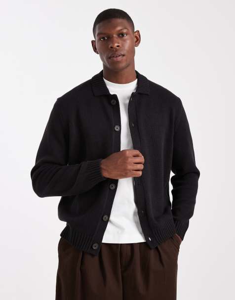 ONLY & SONS regular cardigan in black - view 1