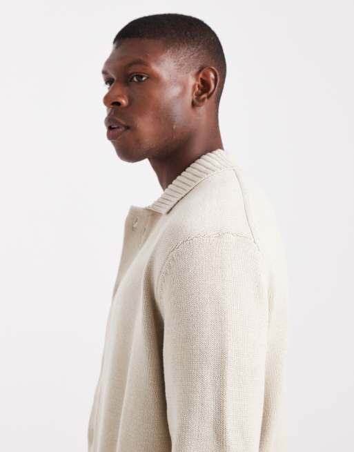 ONLY & SONS regular cardigan in stone