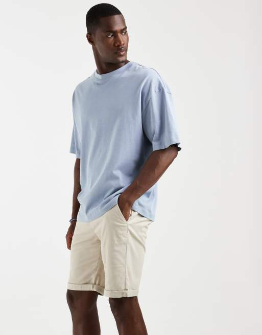 ONLY & SONS regular fit chino shorts in cream, 2 of 5