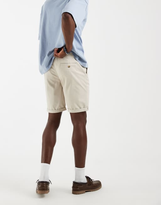 ONLY & SONS regular fit chino shorts in cream, 5 of 5