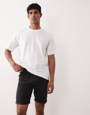 Sons - Regular-Fit-Chino-Shorts in Schwarz Schwarz S