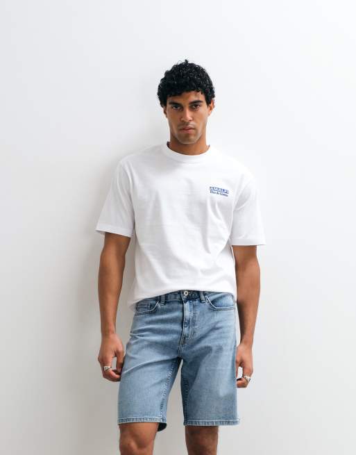 ONLY & SONS regular fit denim shorts in light blue, 2 of 5