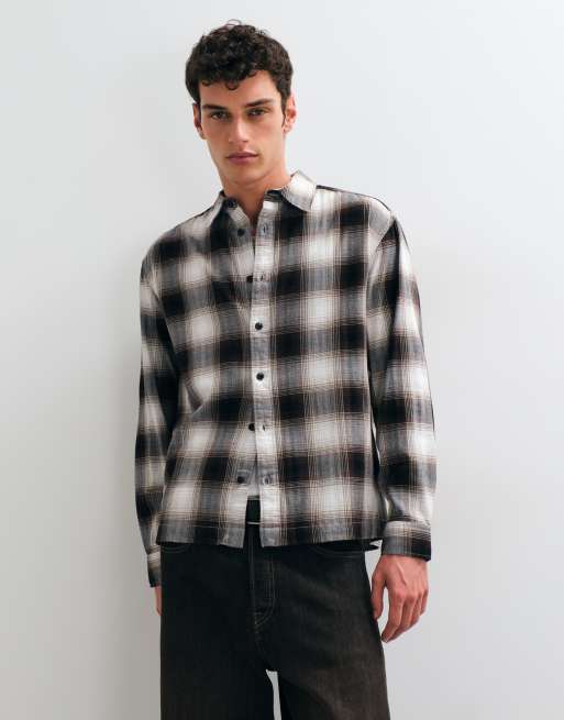 ONLY & SONS Regular-fit overhemd met bruine ruit, 5 van 5