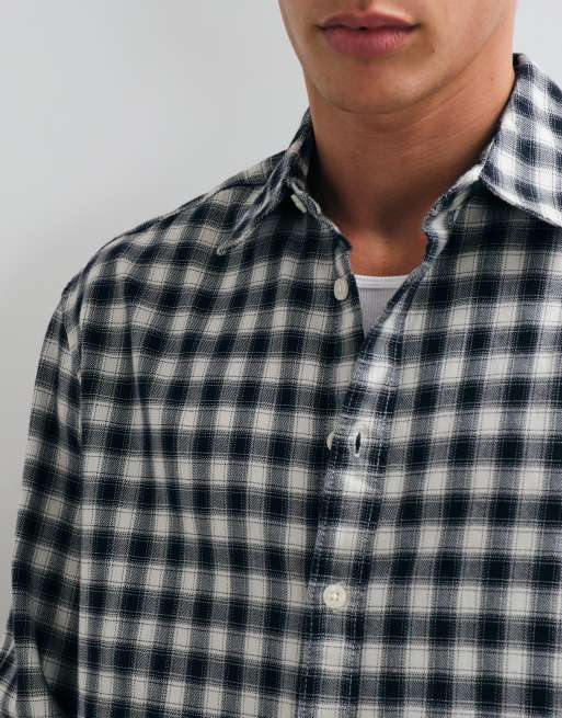 ONLY & SONS regular fit shirt in small navy check, 2 of 5