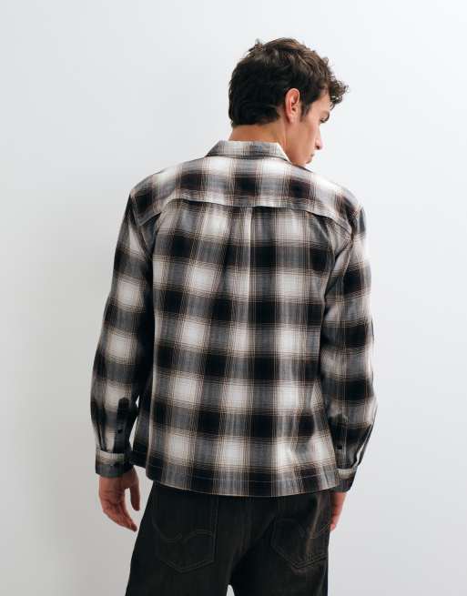 ONLY & SONS regular fit-skjorta i brunt rutigt, 3 av 5
