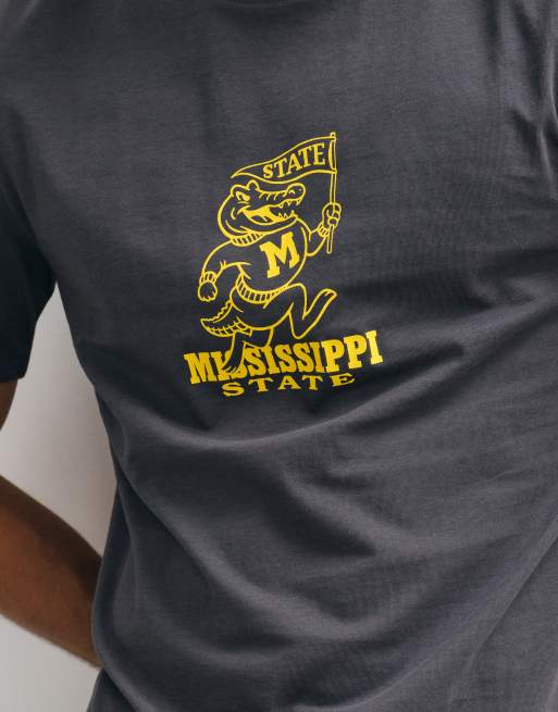 ONLY & SONS regular fit t-shirt with football mascot print in charcoal, 5 of 5