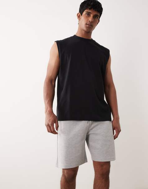ONLY & SONS relaxed fit airflex short in light grey - view 1
