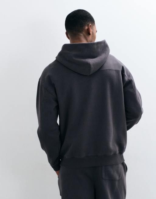 ONLY & SONS relaxed-fit hoodie co-ord in gewassen antracietgrijs, 3 van 10