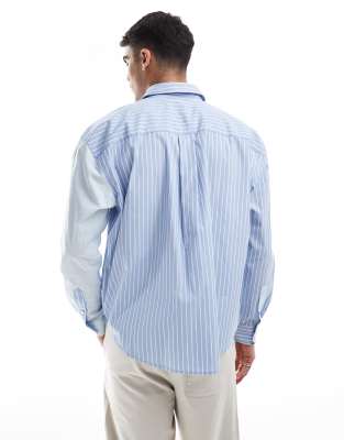 Only & Sons Relaxed Fit Long Sleeve Shirt In Blue