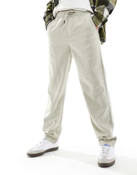 ONLY & SONS relaxed fit pants in stone - view 1