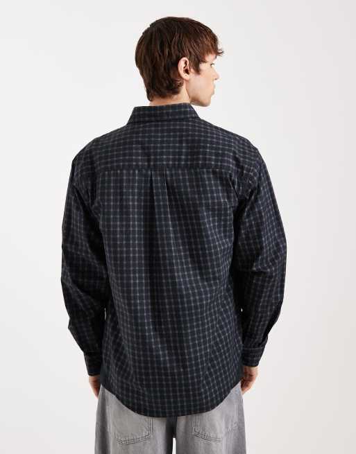 ONLY & SONS relaxed fit shirt in dark brown check, 3 of 5