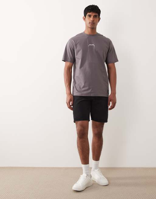 ONLY & SONS – Relaxed-Fit-T-Shirt in Grau mit Metallica-Print hinten, 2 von 5