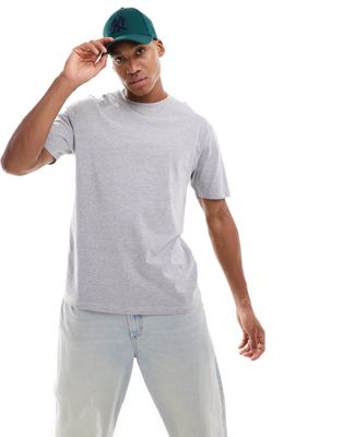 ONLY & SONS relaxed fit t-shirt in light grey melange