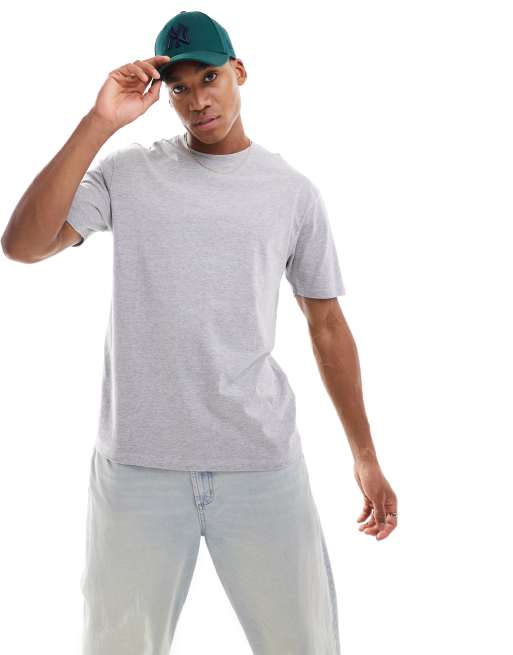 Light Grey Melange Crew Neck T-shirt