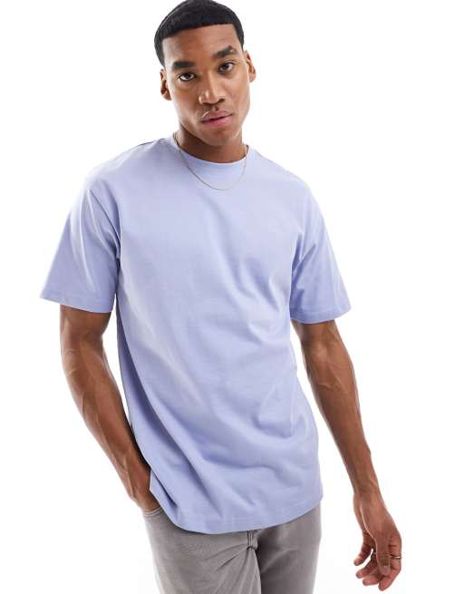 Only & Sons relaxed fit t-shirt in lilac grey