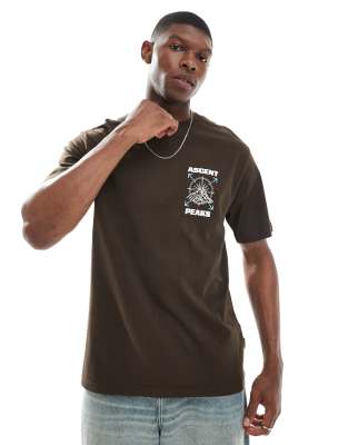 Only & Sons Relaxed Fit T-shirt With Ascent Peaks Print