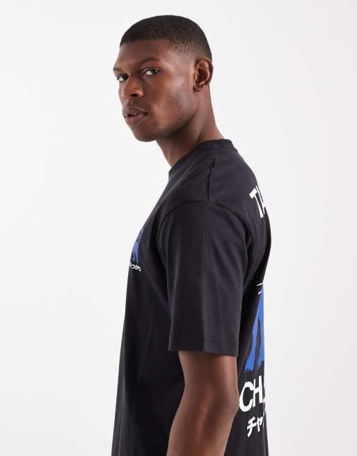 ONLY & SONS relaxed fit t-shirt with chances back print in black, 4 of 5