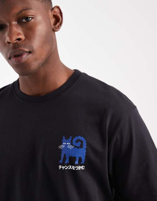 ONLY & SONS relaxed fit t-shirt with chances back print in black, 5 of 5
