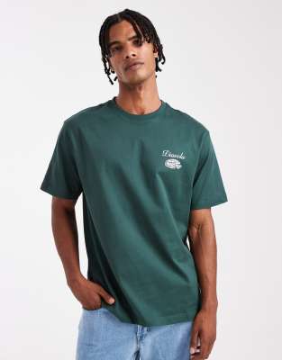 Only & Sons Relaxed Fit T-shirt With Diavola Back Print In Green