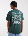 [ONLY & SONS] ONLY & SONS relaxed fit t-shirt with diavolo back print in dark green XS Darkest spruce