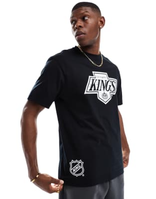 relaxed fit t-shirt with LA Kings print in black