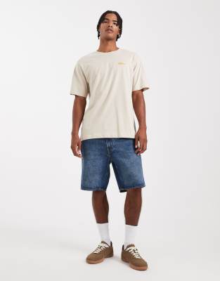 Only & Sons Relaxed Fit T-shirt With Norm Concept Print In Brown